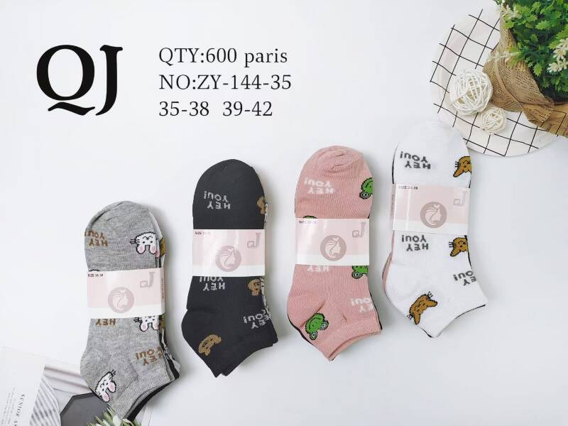 Skarpety damskie Roz 35-42, Mix kolor Paczka 40 szt